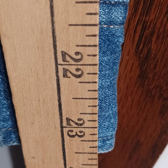 Retro Venezia Long Sleeve Jean Shirt (Womans) 3X - Picture 4 of 6